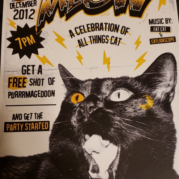 Too Fast Apocalypse Meow Black Cat Purrmagedoon 11"x17" Lithograph Art Print - Picture 4 of 5